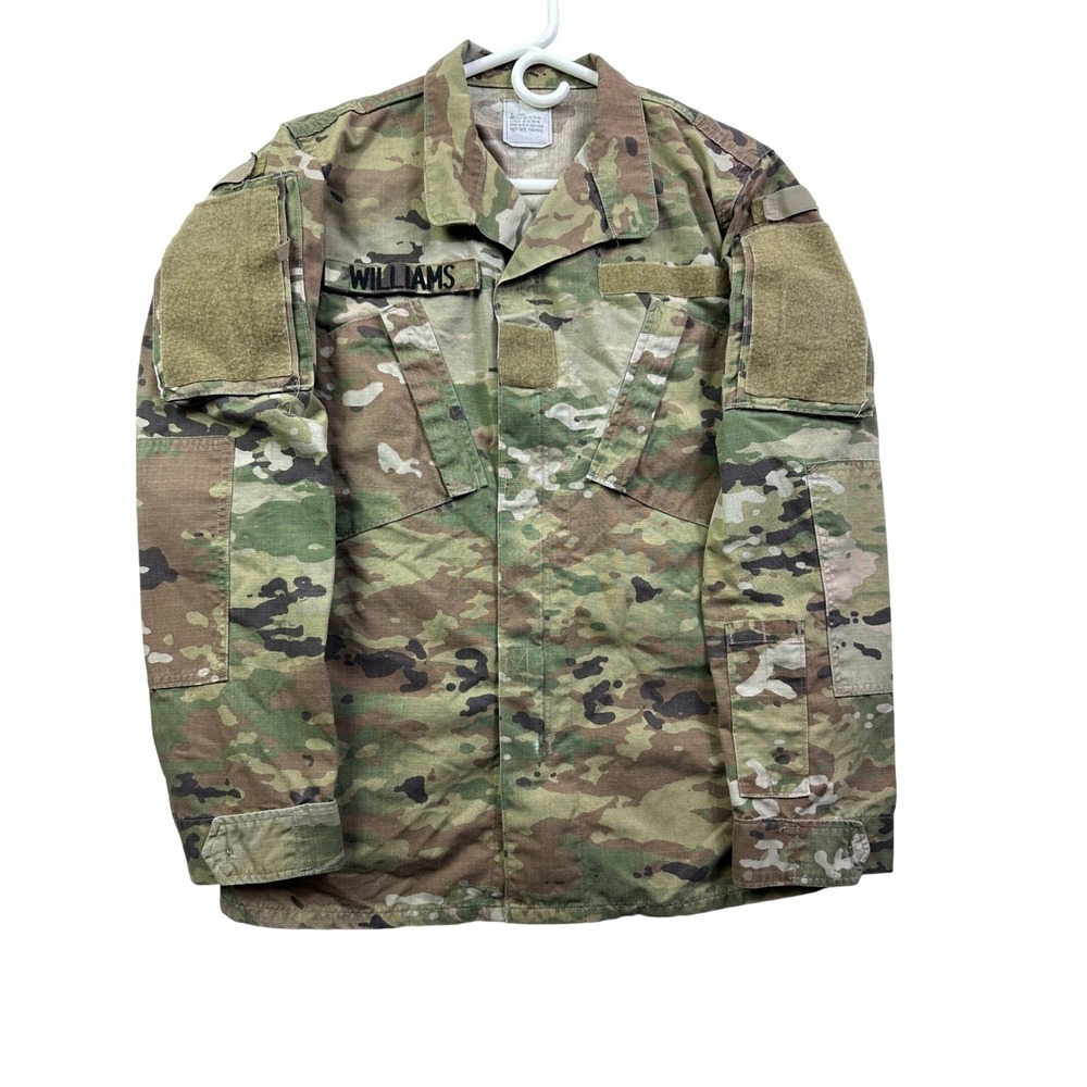 Army Military Camouflage Combat Uniform ACU MultiCam Jacket Men's‎ Size Medium